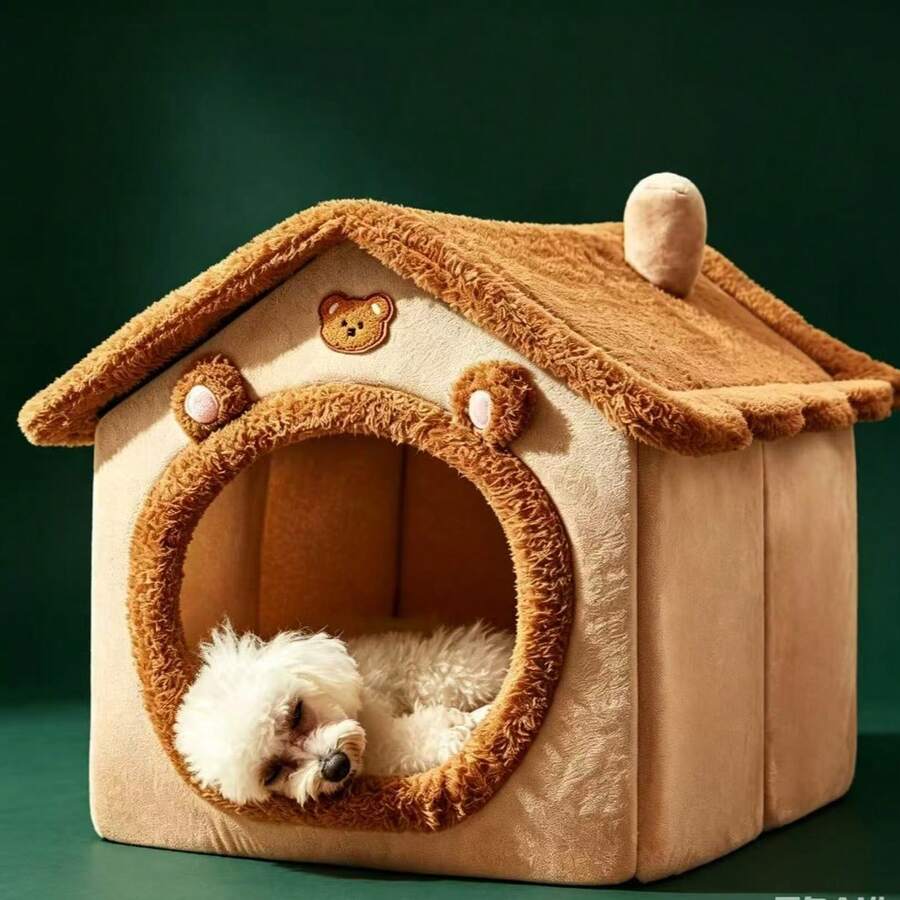2D flat acrylic simulation cat house craft decor ornament featuring printed cat tent design made of PMMA material.