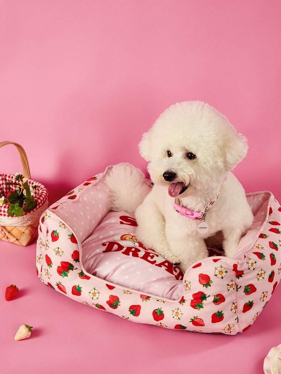 Yellow SpongeBob SquarePants memory foam pet nest bed for cats and dogs
