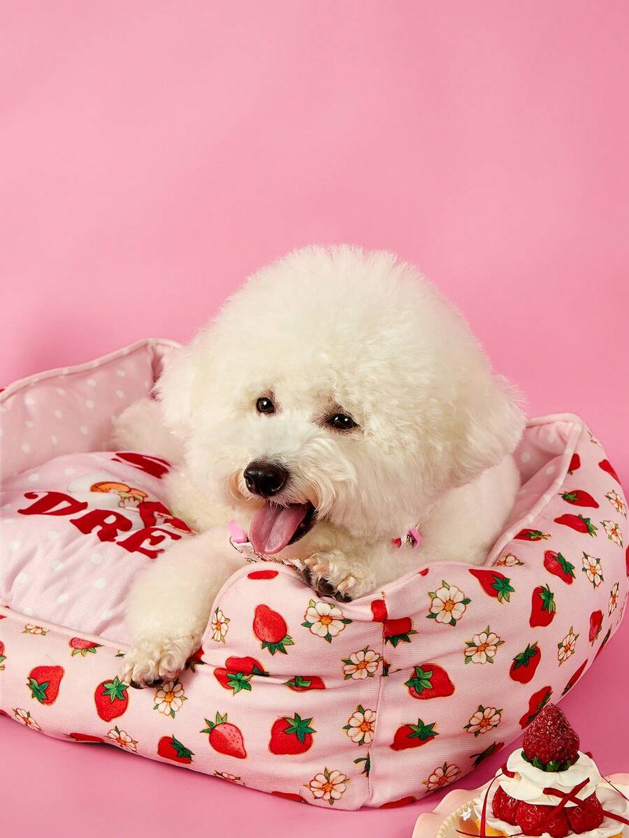 Yellow SpongeBob SquarePants memory foam pet nest bed for cats and dogs