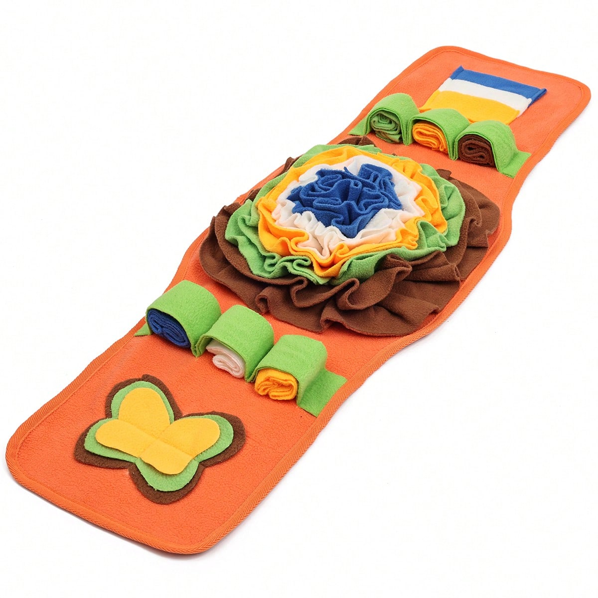 Scent Hound Paradise Dog Scavenger Hunt Watch-Shaped Sniffing Mat Puzzle Game, Interactive Training, Chew Toy, Suitable For All Seasons