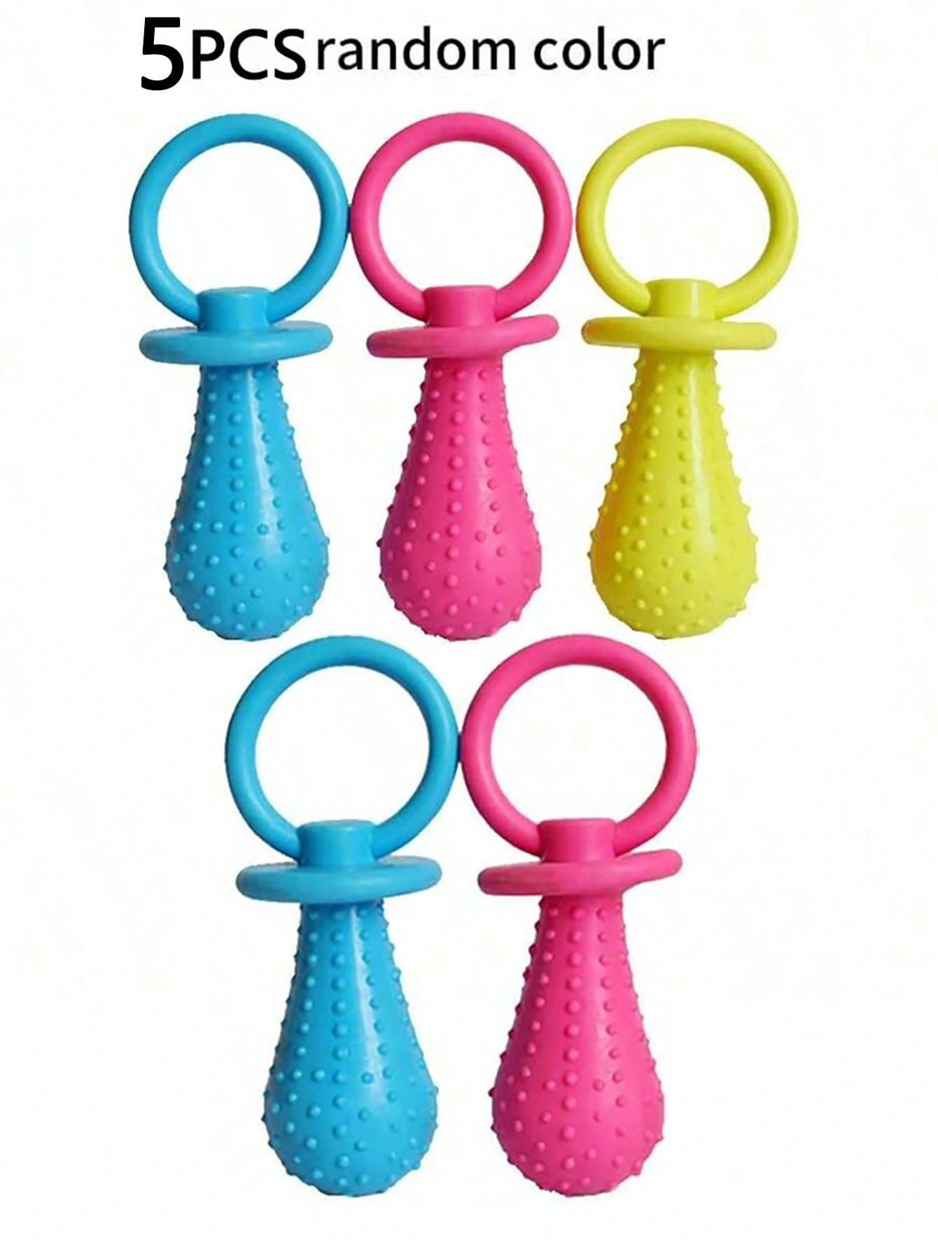 1/3pcs Pet Pacifier Dog Toy, Interactive Elastic Teething Toy, Pet Dog Cat Puppy Teeth Cleaning Toy