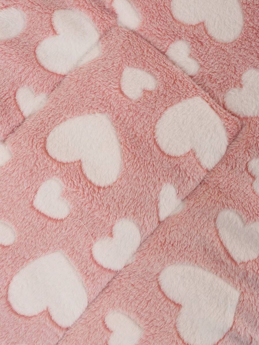 Thickened grey pet bed mat with pink star pattern designed for small and medium cats and dogs