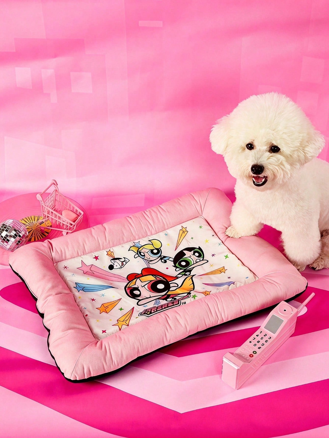 Yellow SpongeBob SquarePants memory foam pet nest bed for cats and dogs