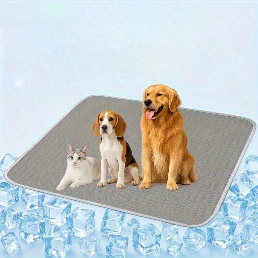 Plus Size Pet Cat Dog Cooling Mat | 5 Sizes Available | Breathable Mesh Fabric | Summer Pet Cooling Pad | Ice Silk Pet Cooling Mat | Suitable For Bed And Sofa