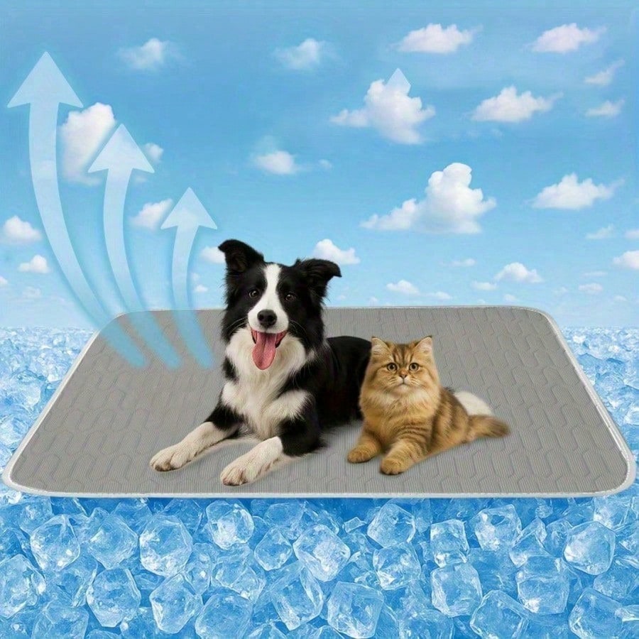 Plus Size Pet Cat Dog Cooling Mat | 5 Sizes Available | Breathable Mesh Fabric | Summer Pet Cooling Pad | Ice Silk Pet Cooling Mat | Suitable For Bed And Sofa
