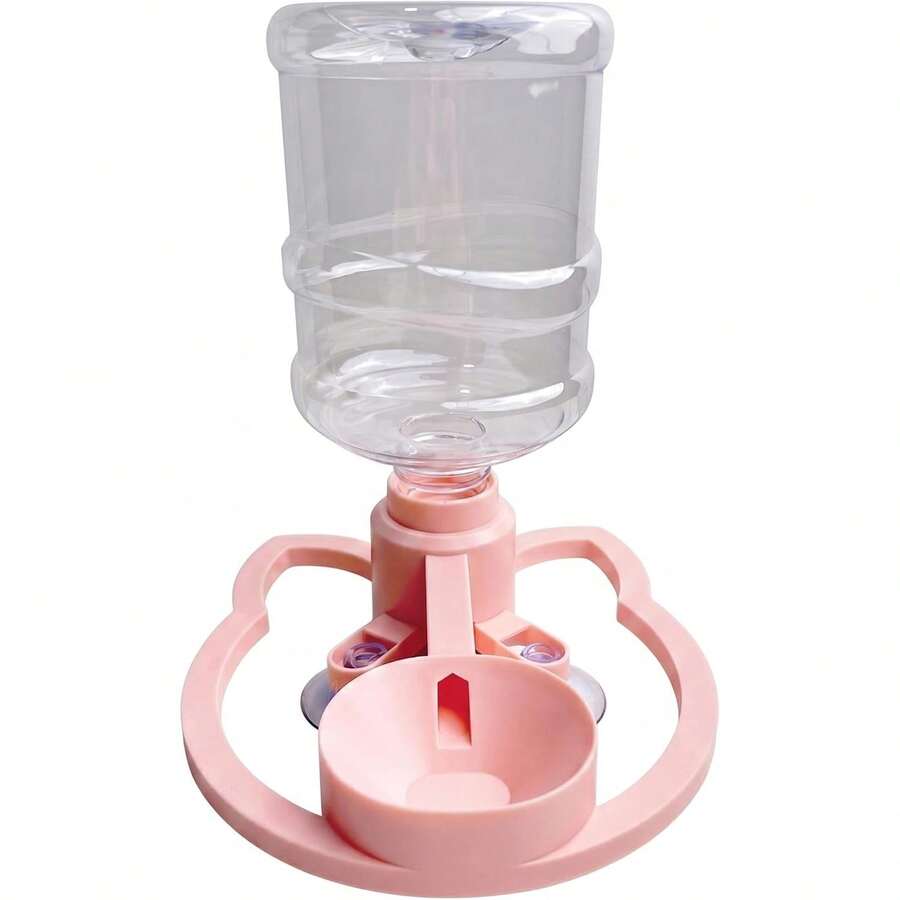650ml automatic cat water dispenser with cordless design, narrow water bowl, and non-slip suction base