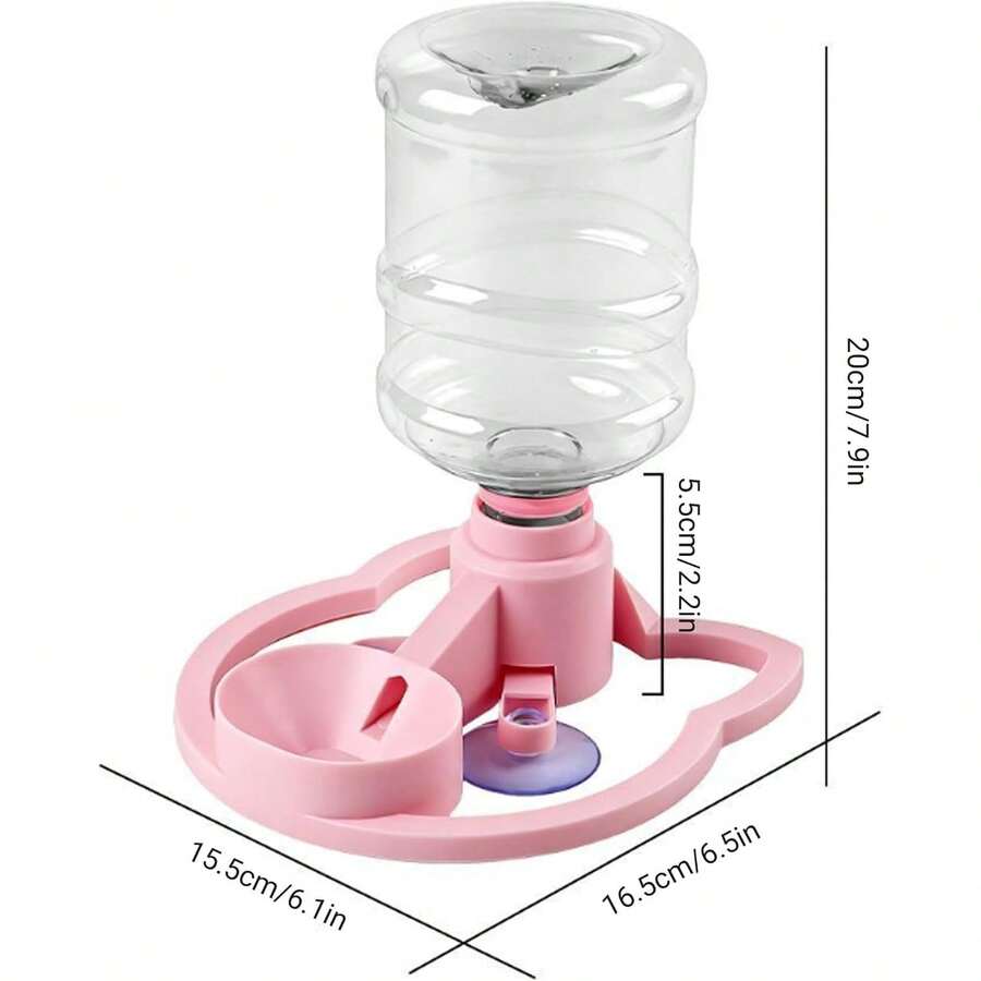 650ml automatic cat water dispenser with cordless design, narrow water bowl, and non-slip suction base