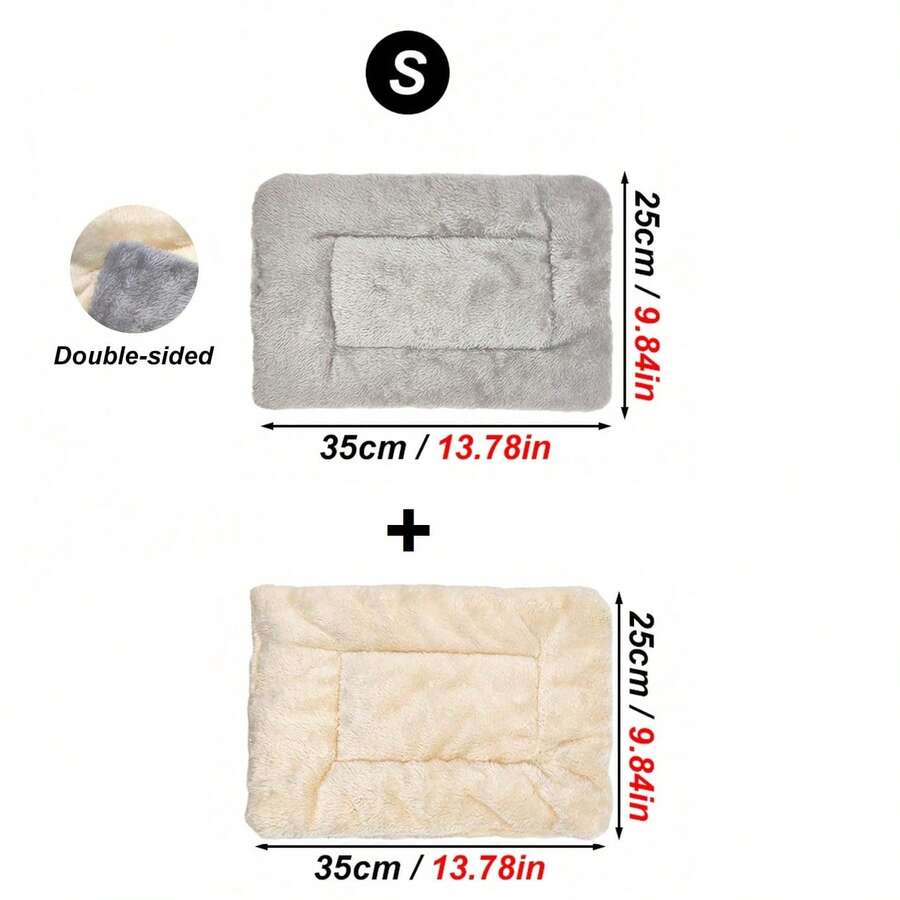 Multicolor soft warm polyester sleeping mat and nest pad for hamsters and small pets.