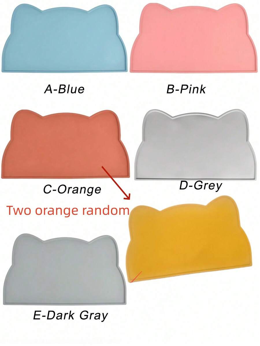 Multicolor silicone pet food mat featuring an anti-slip waterproof design for easy clean feeding.